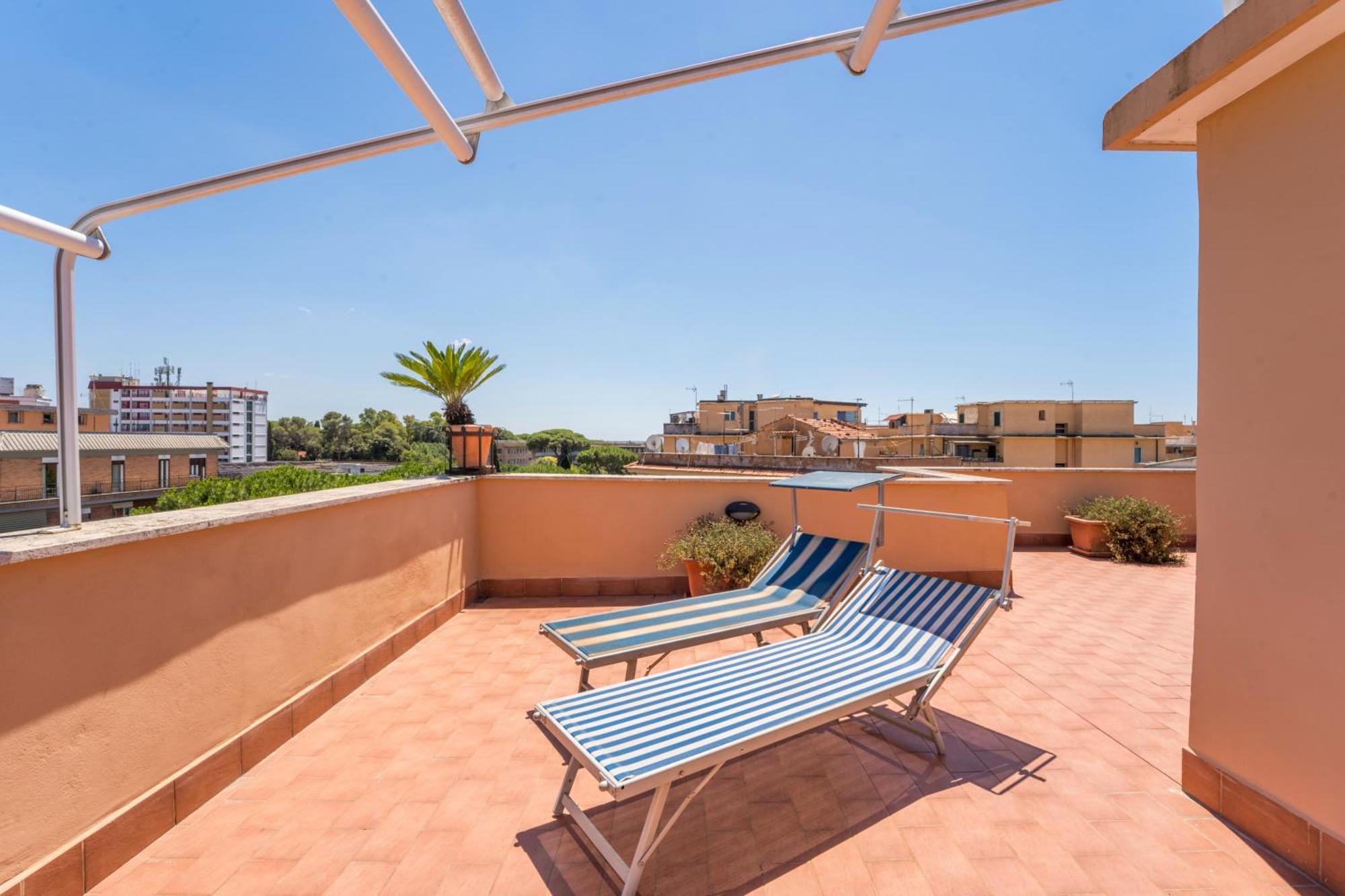 La Terrasse, Penthouse In Monteverde Apartamento Roma